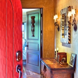 Design For Living Red Frint Door